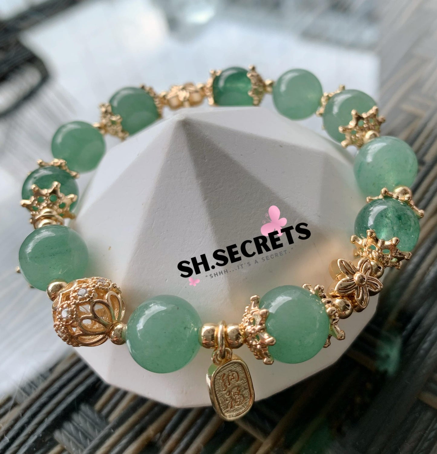 Green Aventurine, Green Strawberry Quartz