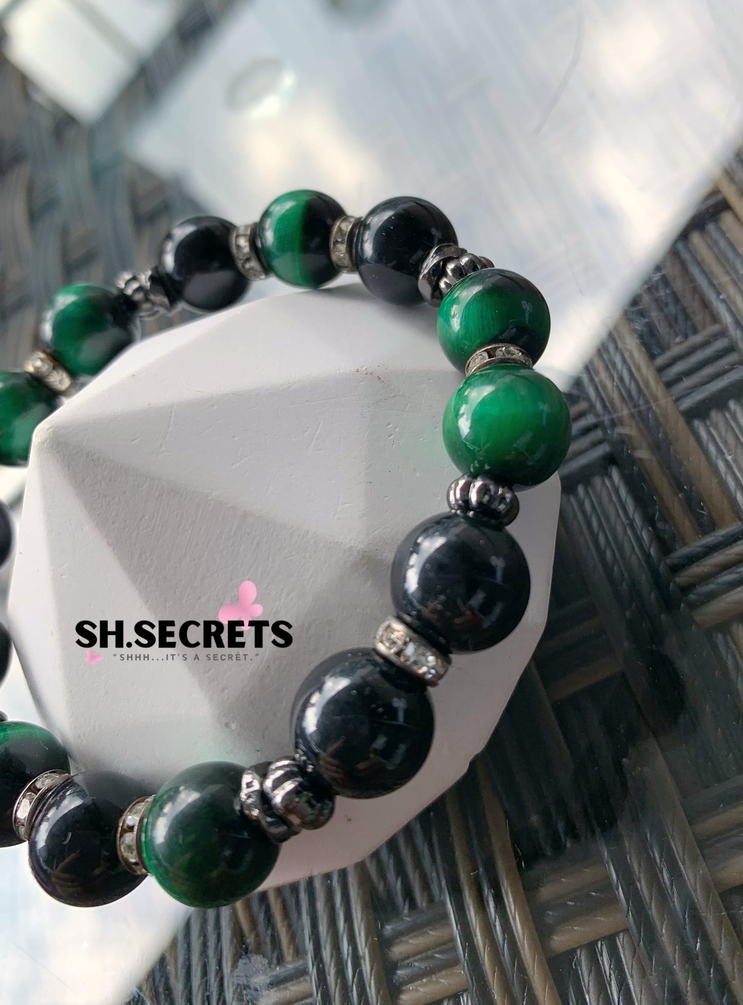 Black Obsidian, Green Tiger Eye