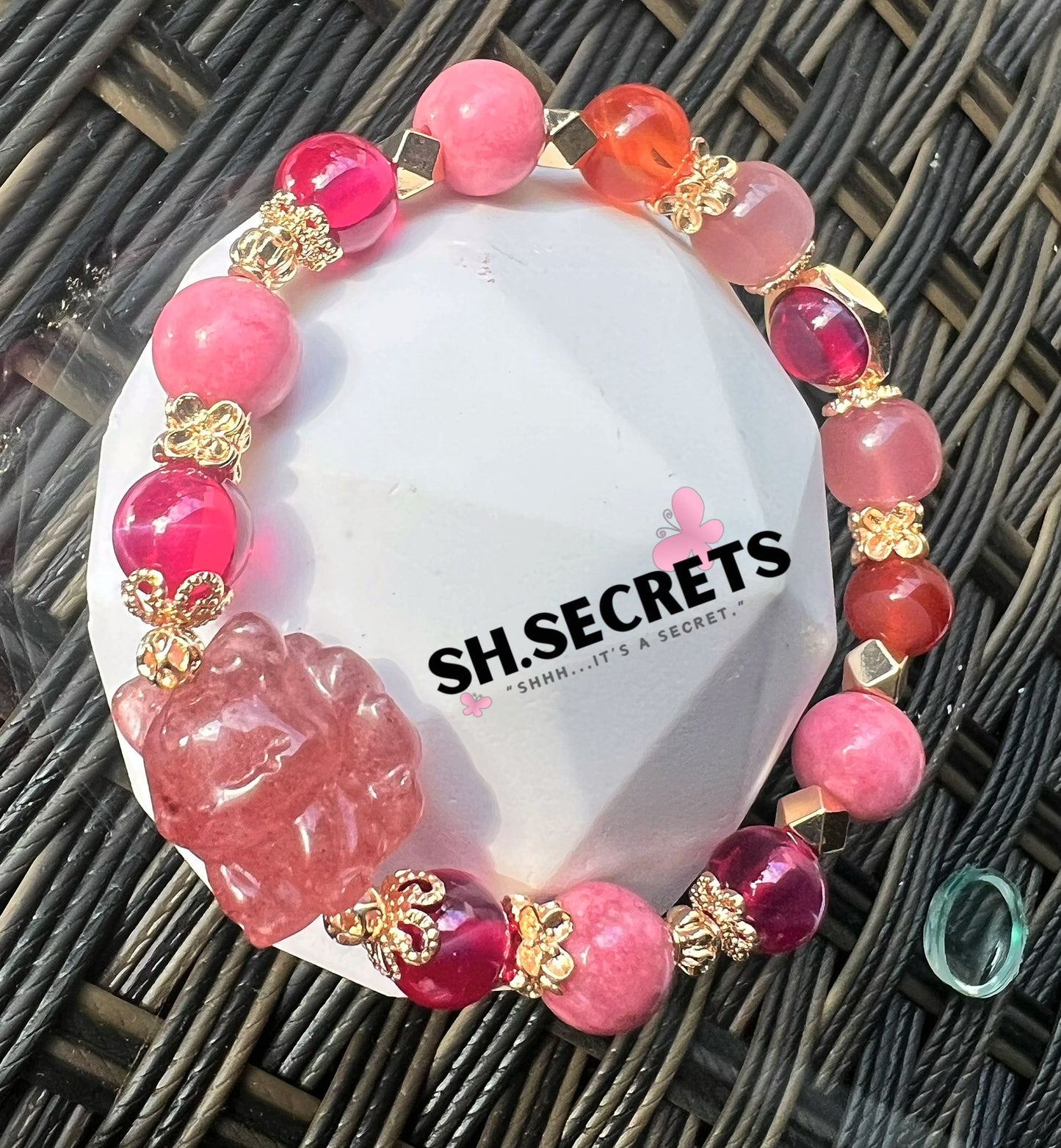 Red Starlight Ruby, Rhodonite, Red Agate, Yanyuan Agate, Strawberry Quartz