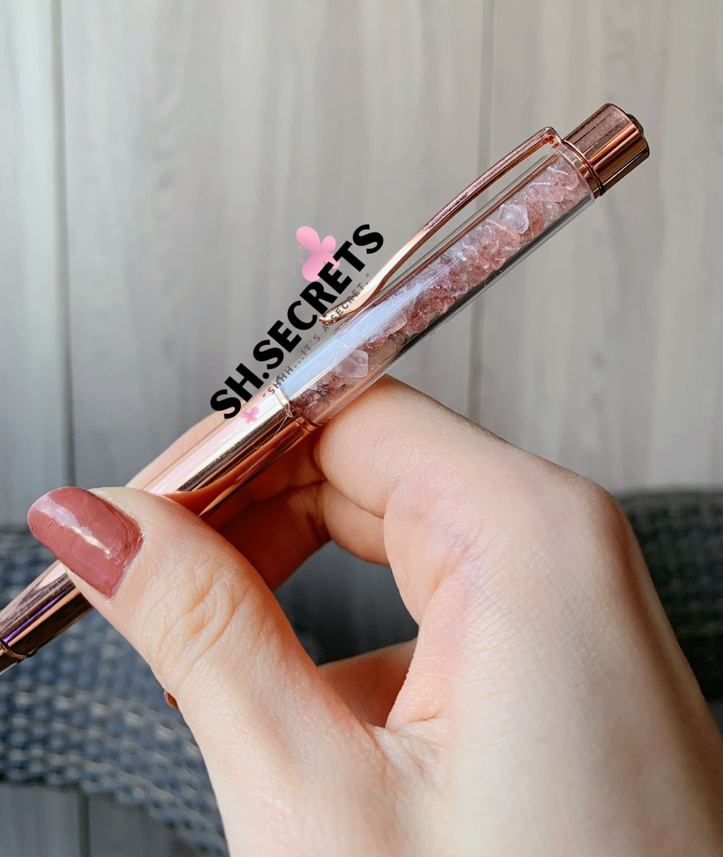 100% Au Naturel Crystal Beads Pen (NO Stylus)