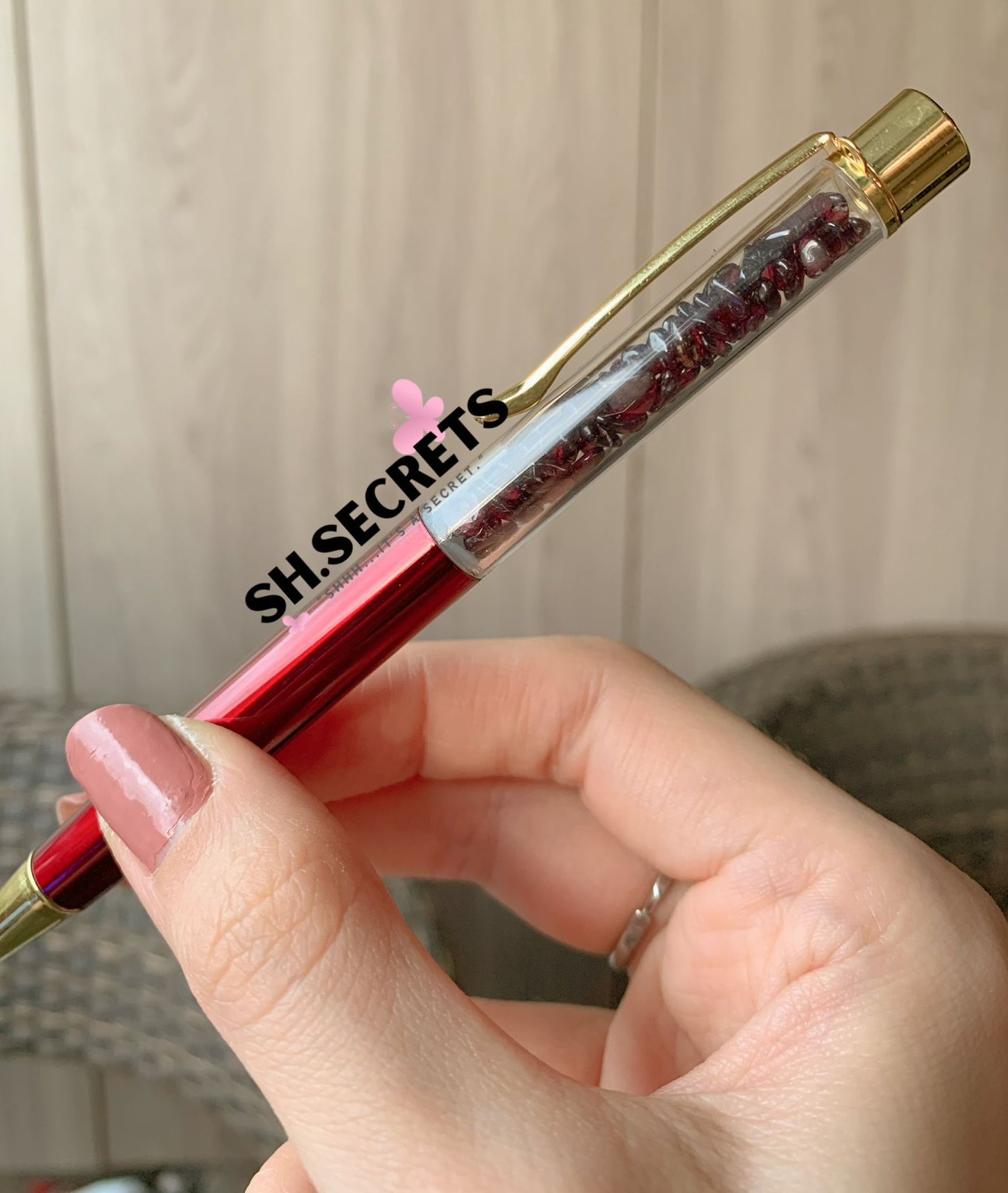 100% Au Naturel Crystal Beads Pen (NO Stylus)