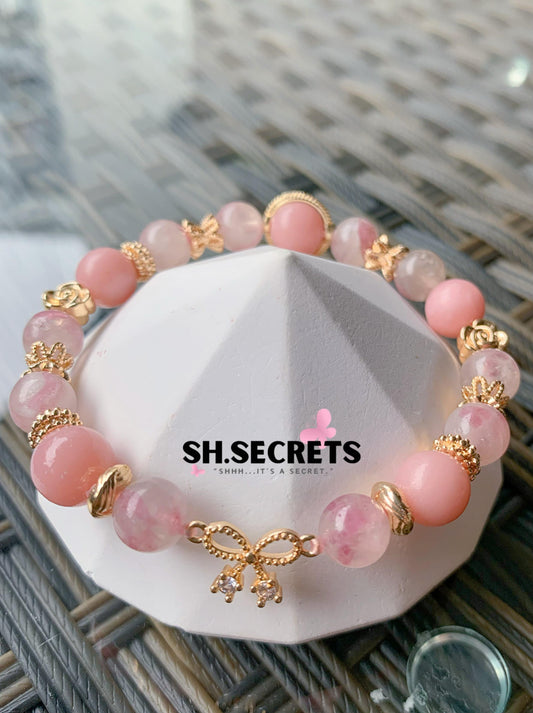 Icy Flower Pink Tourmaline, Pink Opal