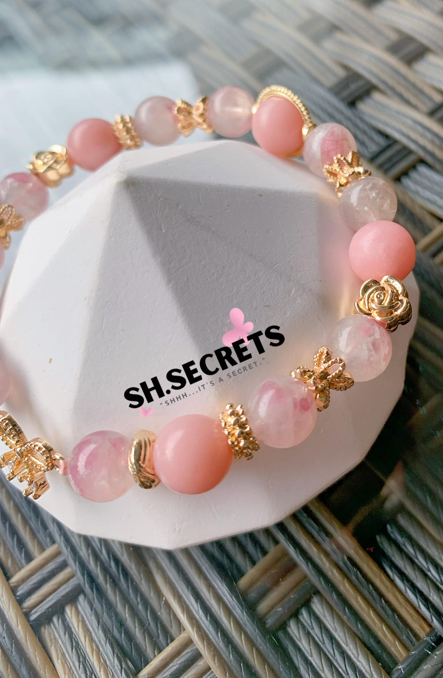 Icy Flower Pink Tourmaline, Pink Opal