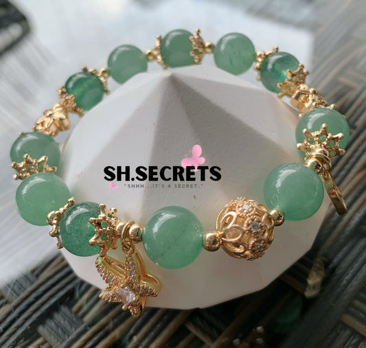 Green Aventurine, Green Strawberry Quartz