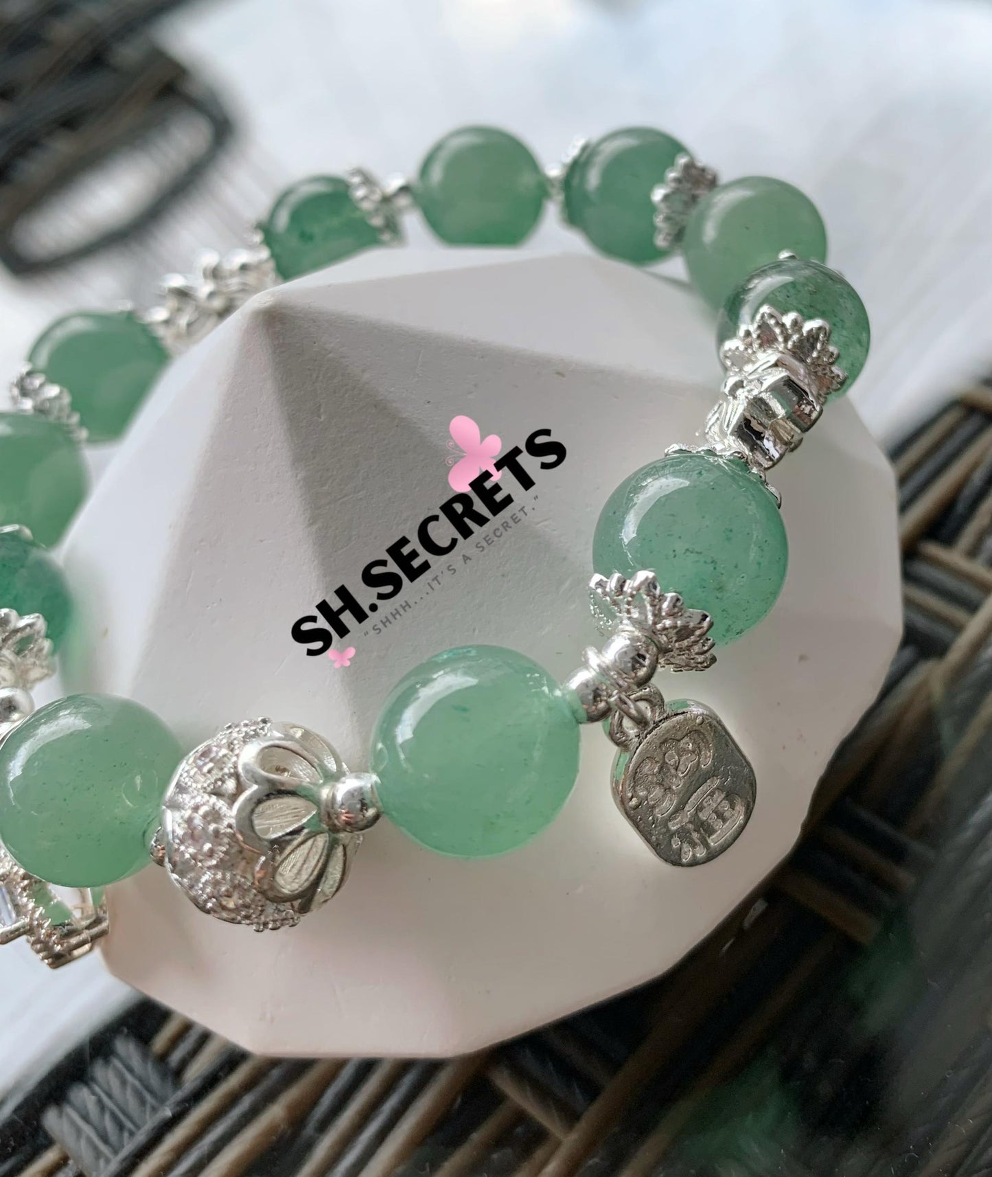 Green Aventurine, Green Strawberry Quartz