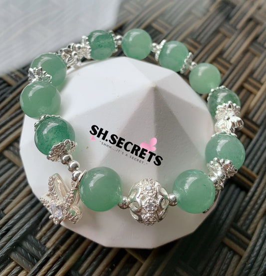 Green Aventurine, Green Strawberry Quartz