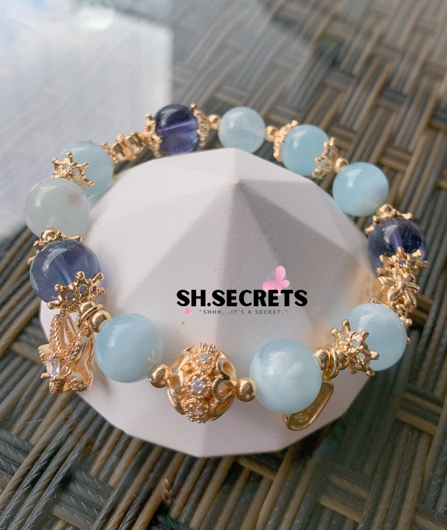 Aquamarine, Blue Fluorite