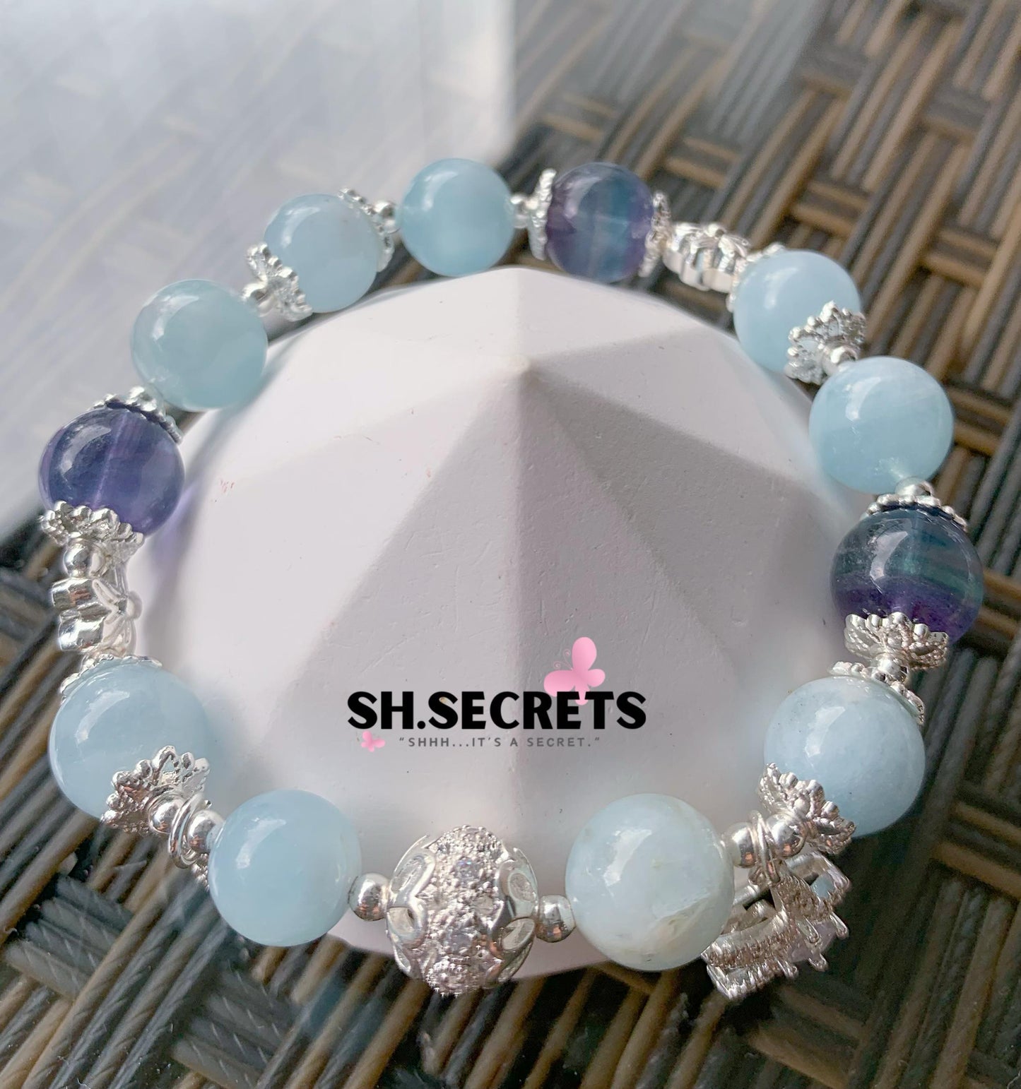 Aquamarine, Blue Fluorite