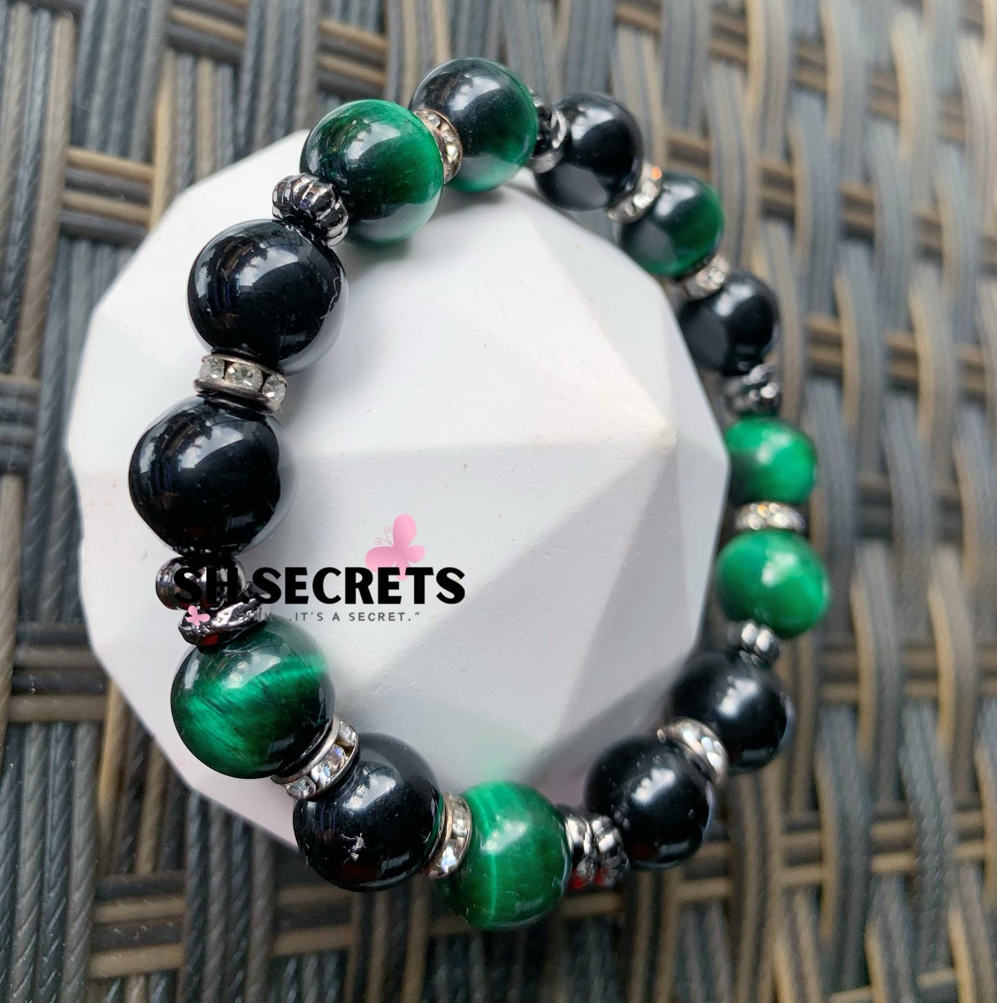 Black Obsidian, Green Tiger Eye