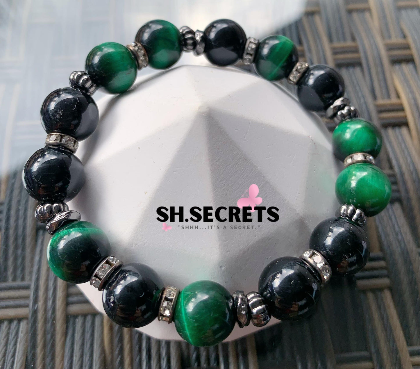 Black Obsidian, Green Tiger Eye