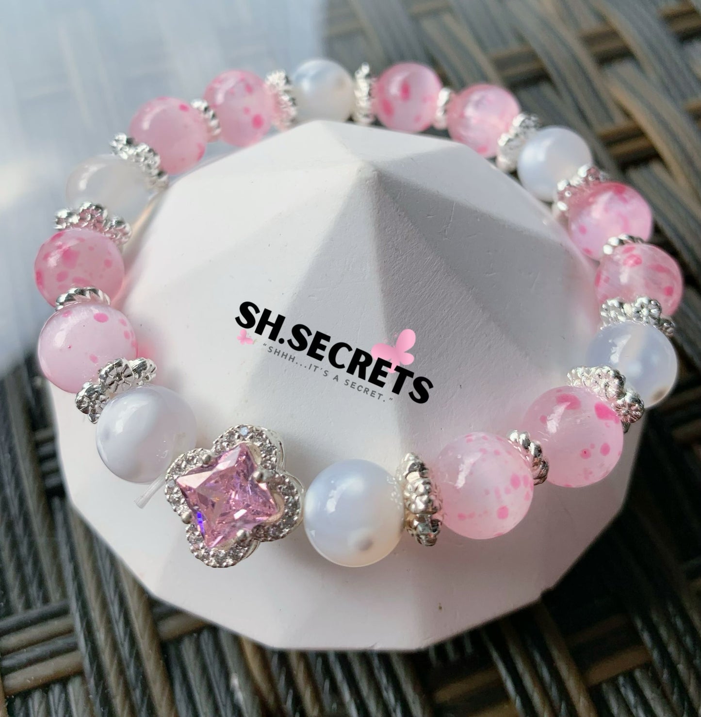 Milky Spot Agate, Cherry Selenite