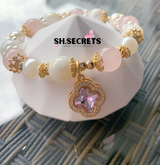 Rose Quartz, White Conch