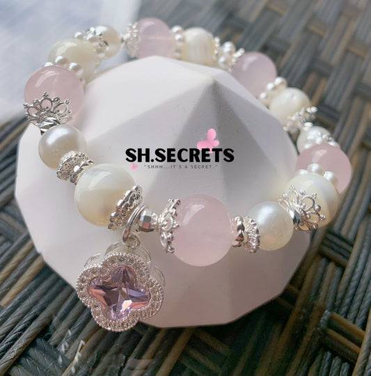 Rose Quartz, White Conch