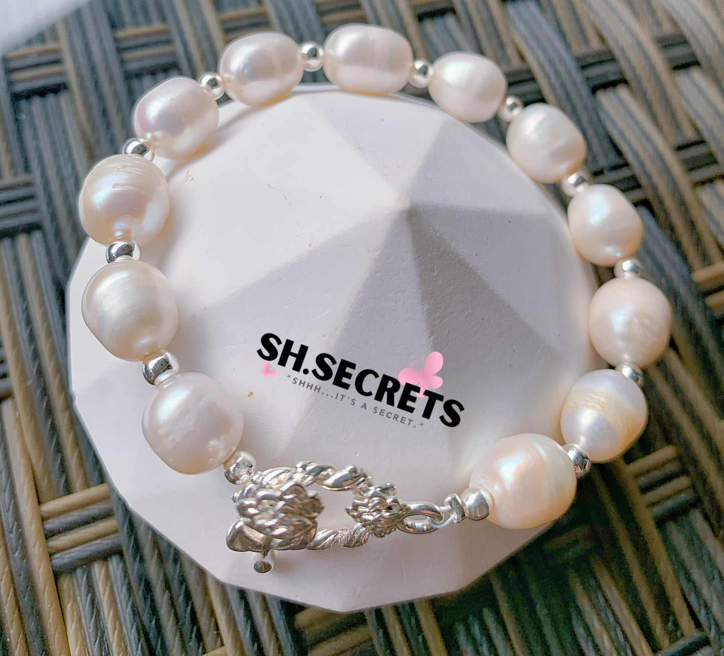Freshwater Pearls with Rose OT Bracelet